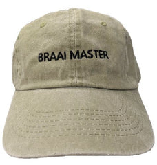 Cap - Stone Wash Cotton - Khaki - Braai Master